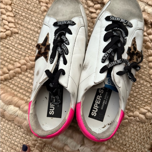 Golden Goose Kids' White and Pink Sneakers - Picture 3 of 3